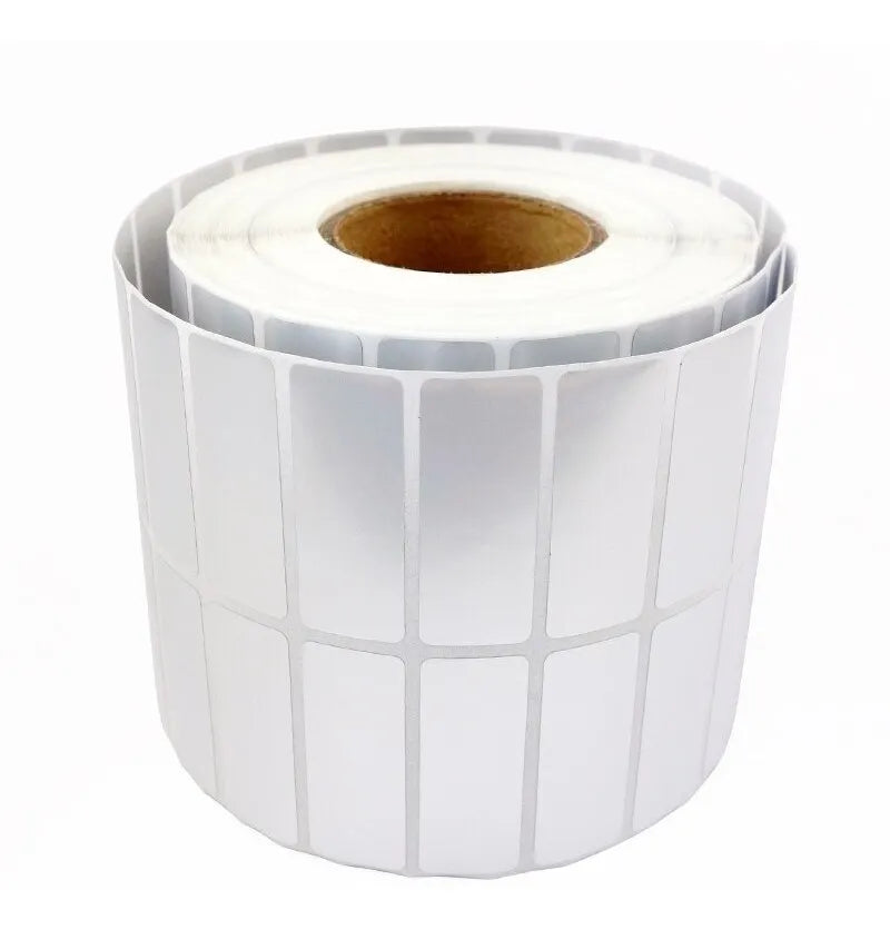 Rollo Etiqueta Poliéster Plata Mate 50x25