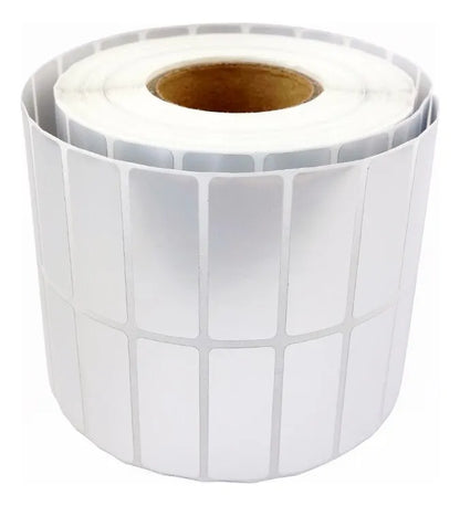 Etiqueta Poliester 50mmx25mm Impresa Plateado